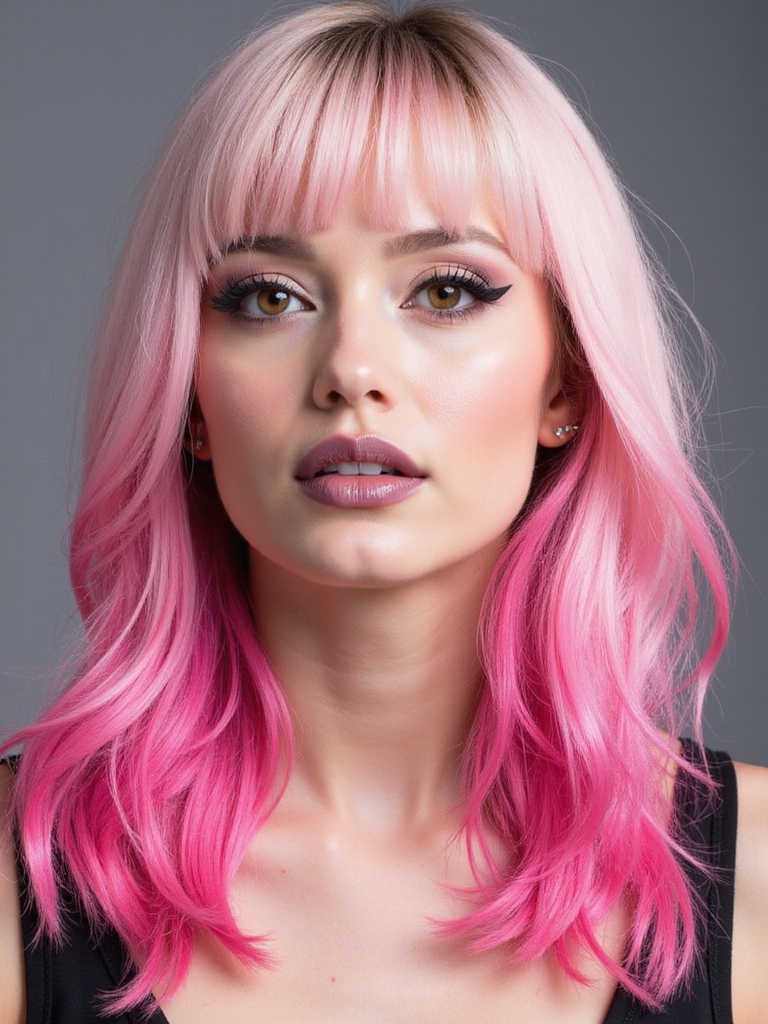 vibrant hidden hair color