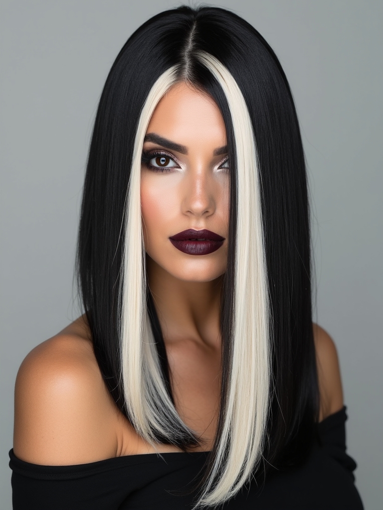 zebra patterned hair elegance