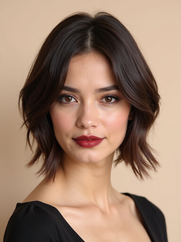 French bob styling