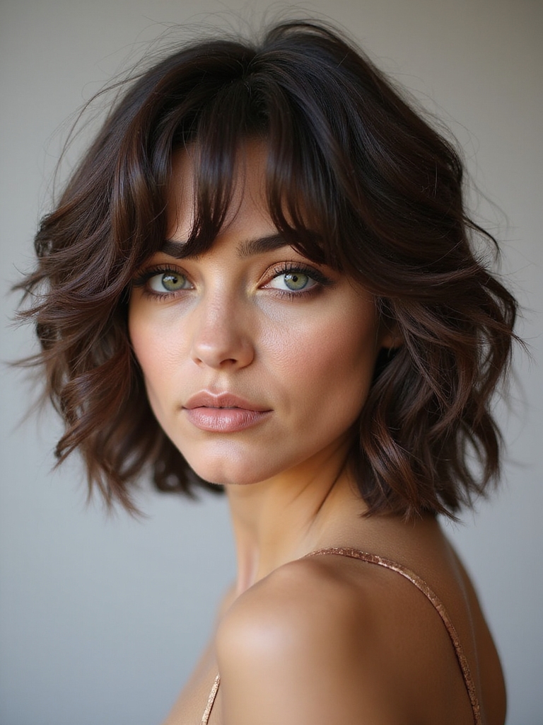 airy crown softened face framing