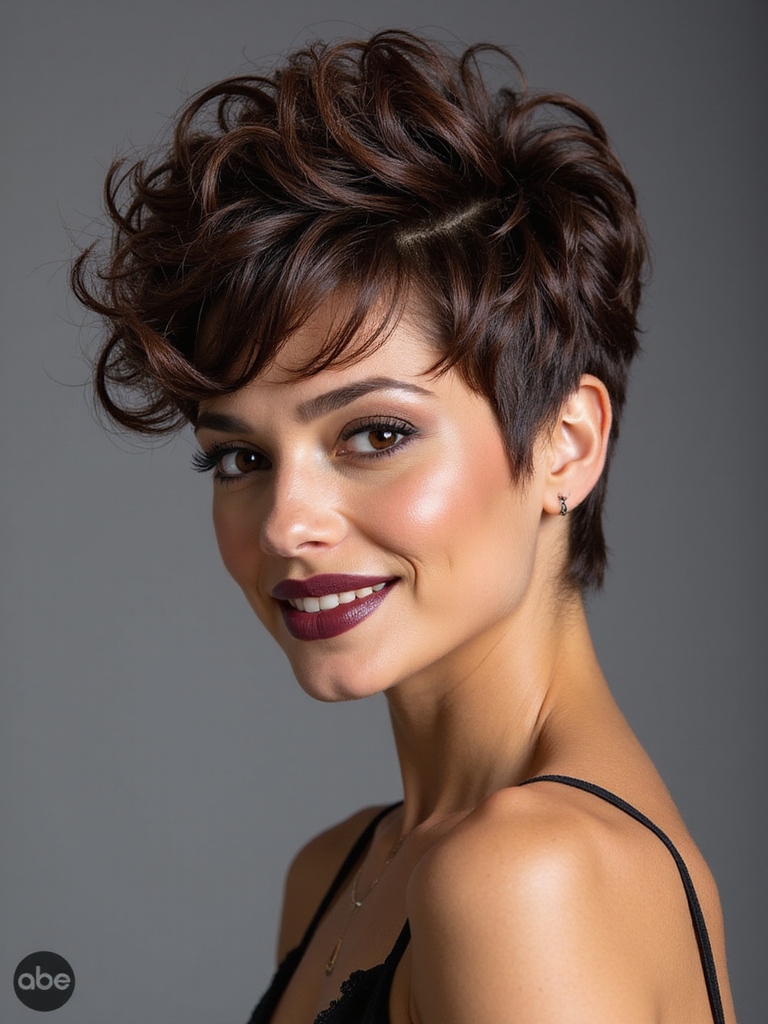 airy textured crown with lift