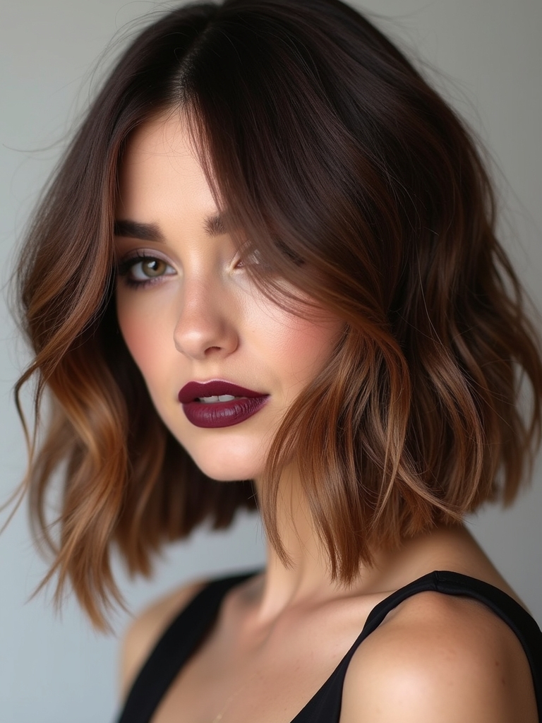 Asymmetrical French bob
