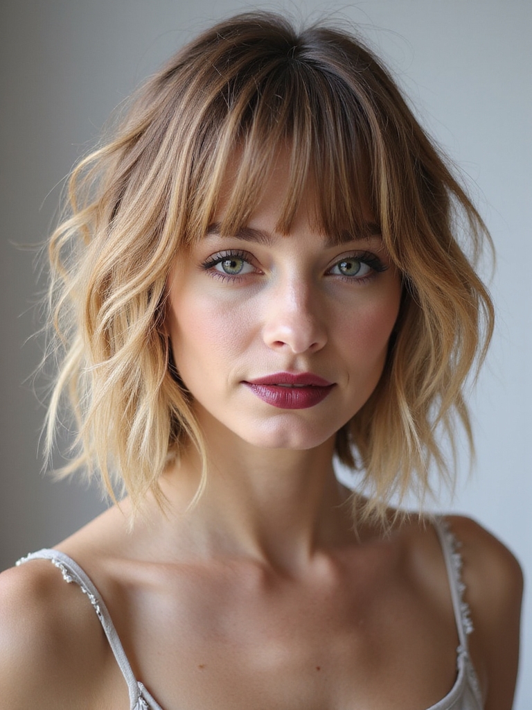 bangs personalize modern shaghaircuts