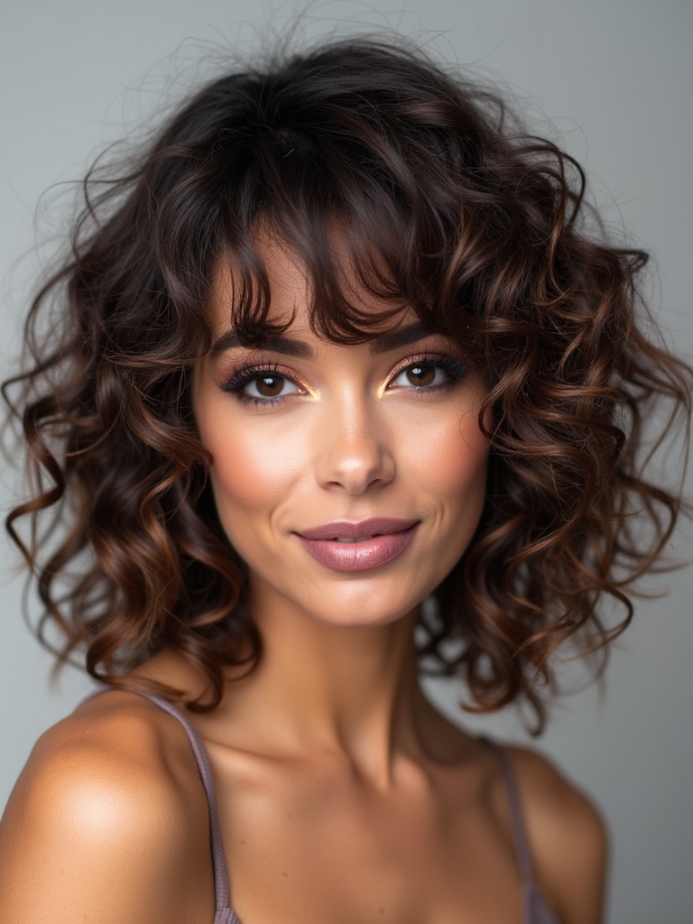 bouncy curly shag inspiration