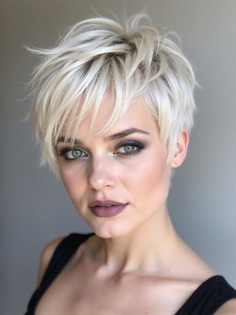 breezy textured wavy pixie