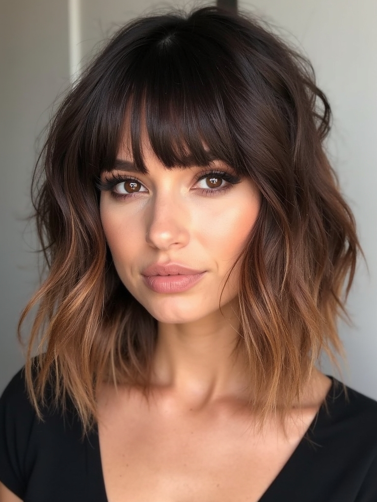 choppy airy layers with fringe