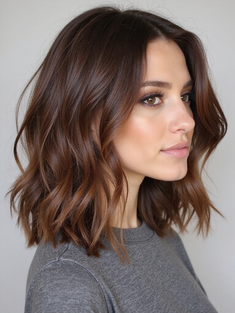 collarbone grazing layered lob