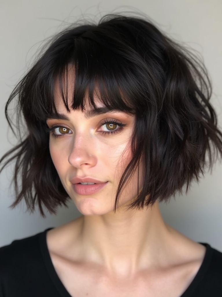 crisp blunt bob textured movement