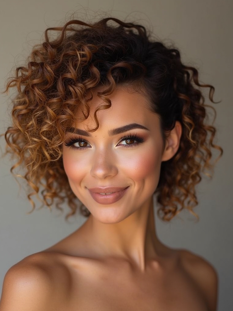 curly long pixie ringlets