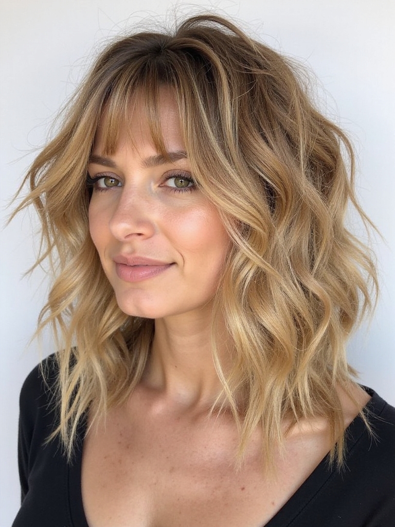 Classic short curly shag
