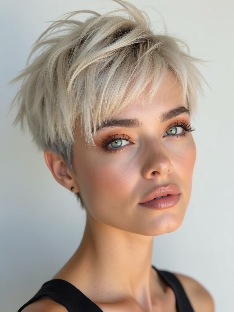 edgy soft pixie bob blend