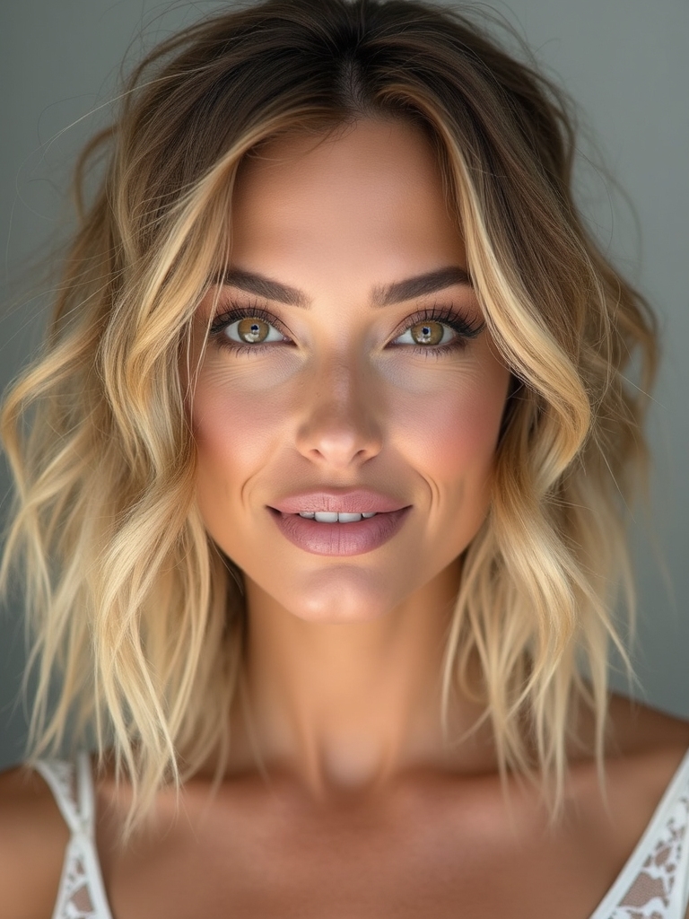 effortless air dried wavy shag