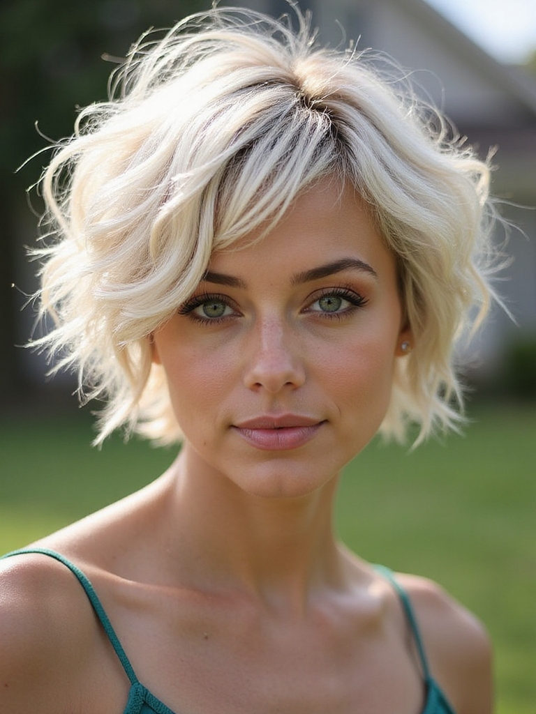 effortless textured pixie waves
