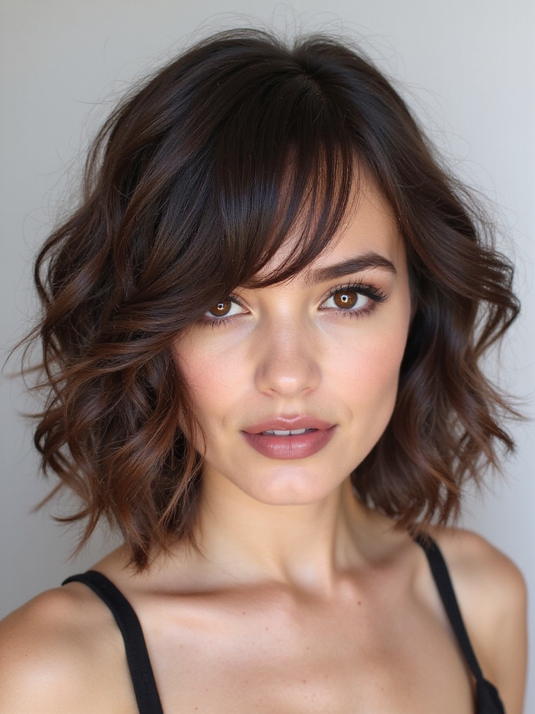 Airy curly shag