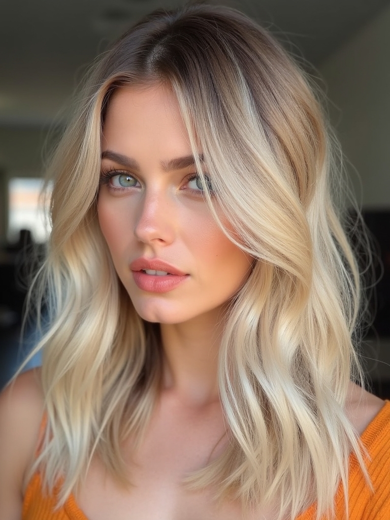 feathered long layers tapered