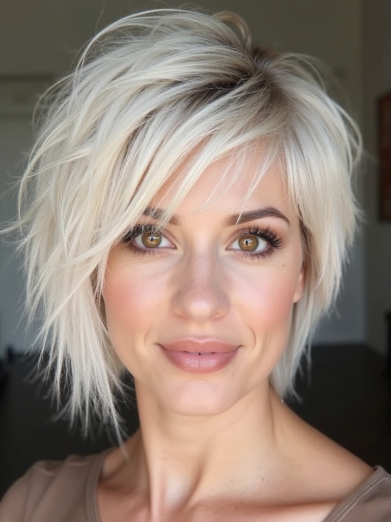 feathered shag airy crown lift
