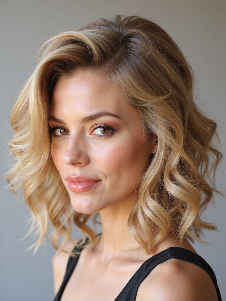 graduated crown choppy shag