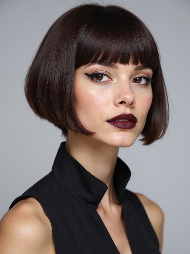 jaw skimming sleek micro bob