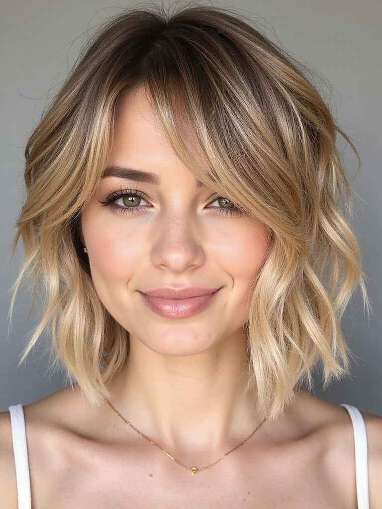 layered blunt bob lift