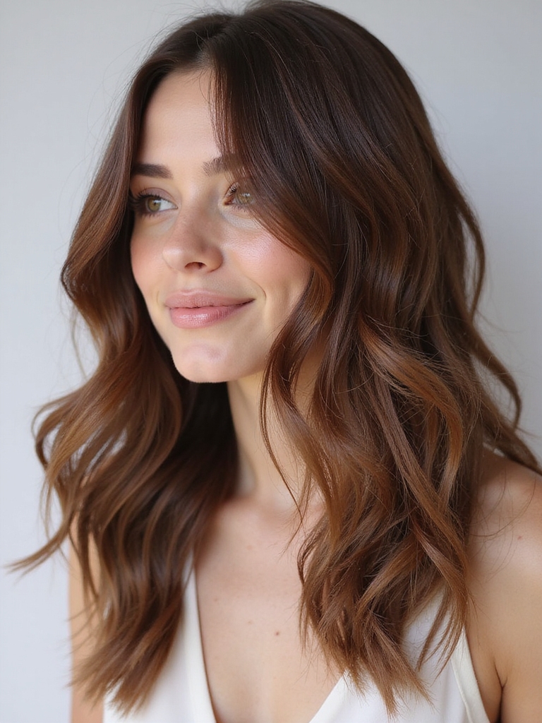 layered cheekbone framing soft graduation