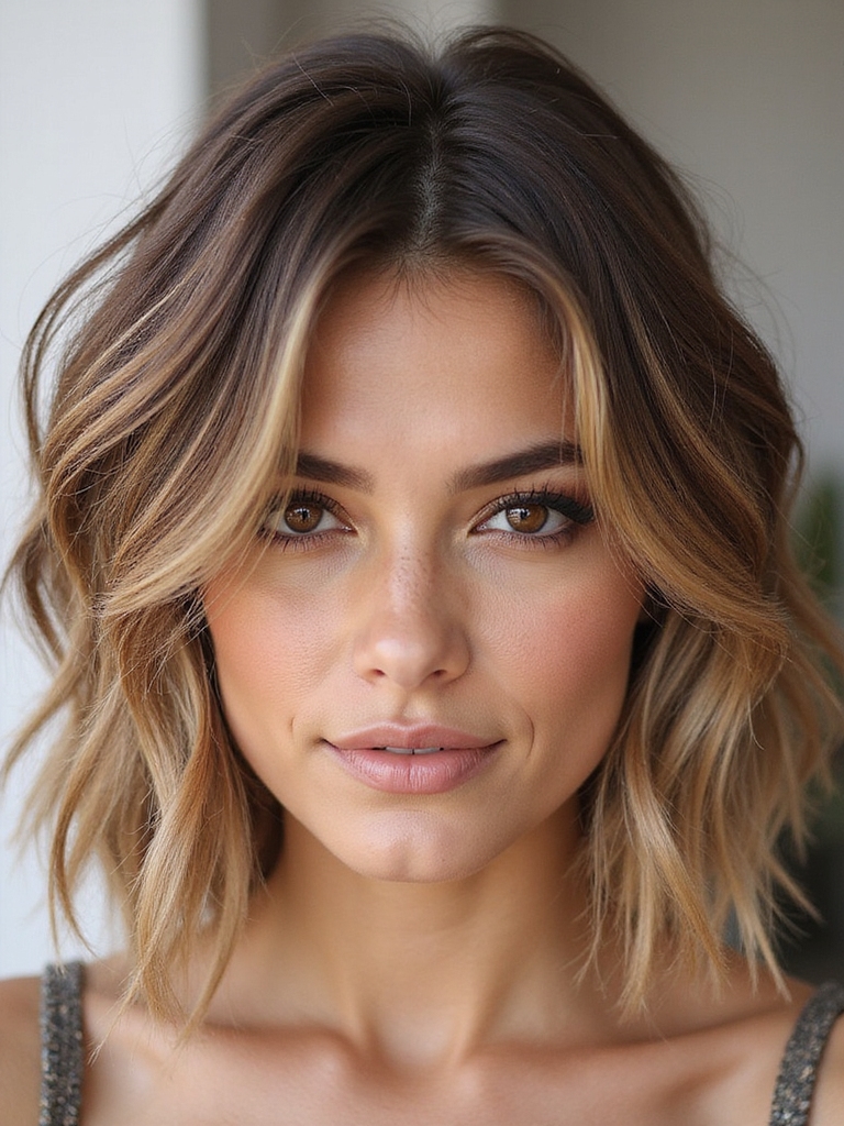 Lightweight textured haircare for a short shag