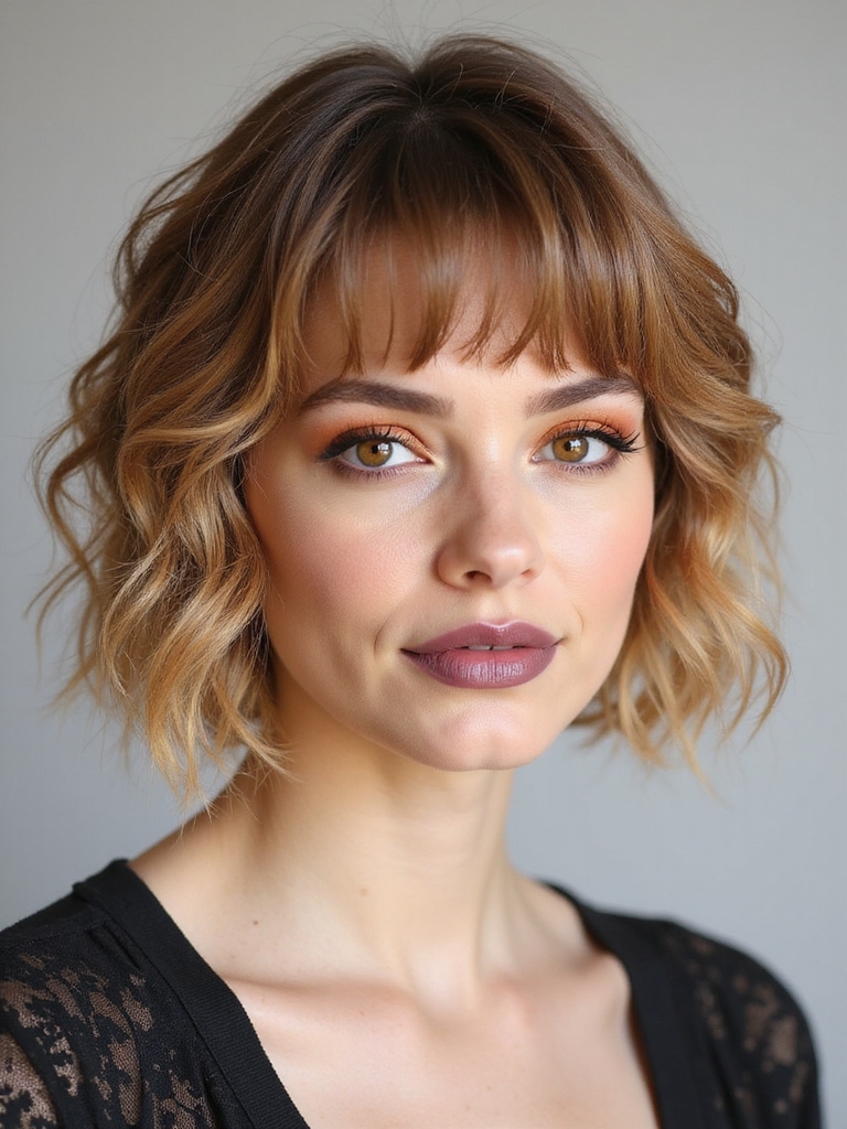 layered shag flatters faces