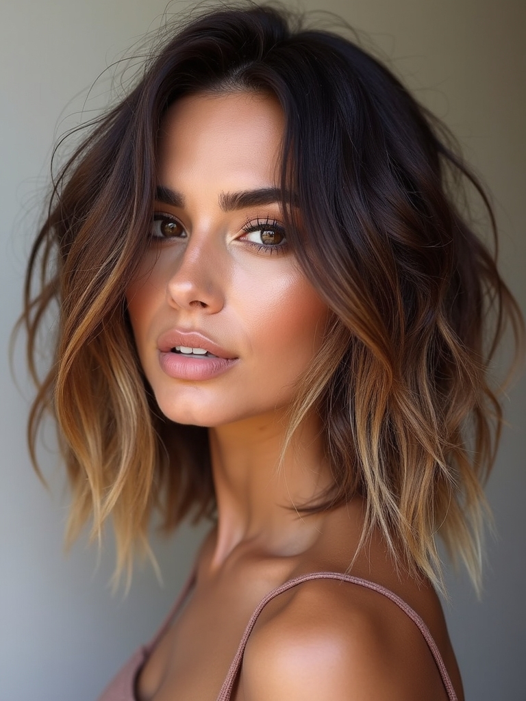Lighter lob with invisible layers