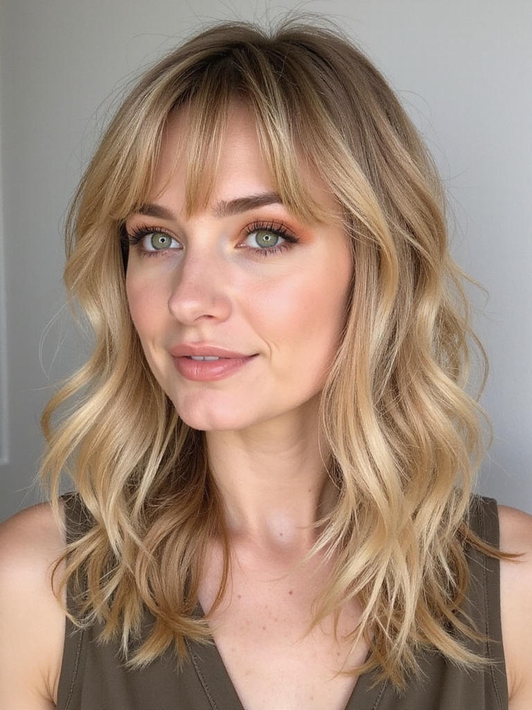 A wavy short shag with airy bounce