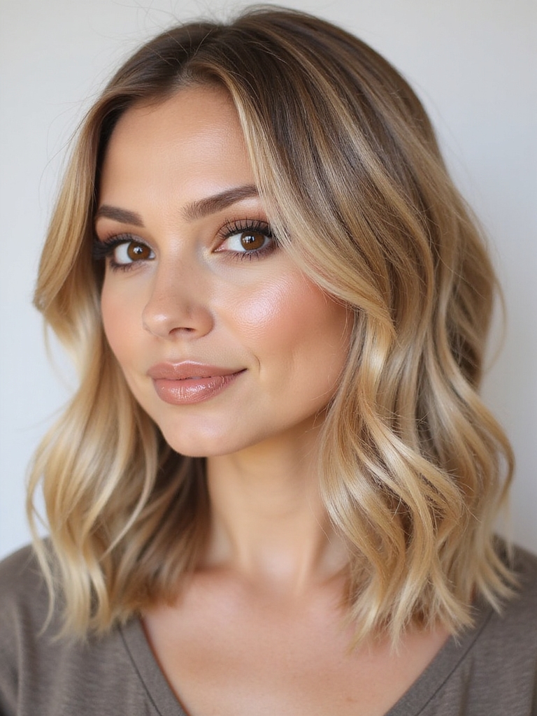 long layered face framing volume
