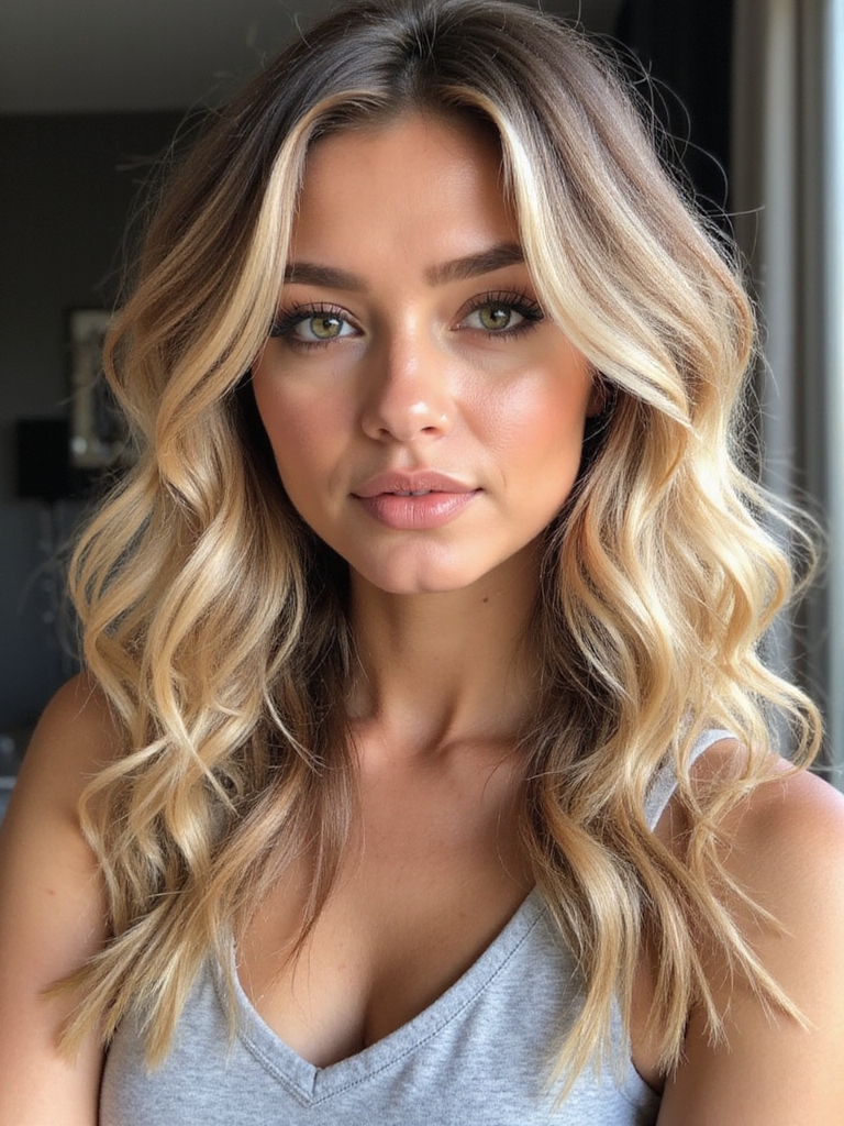 long layered voluminous shag