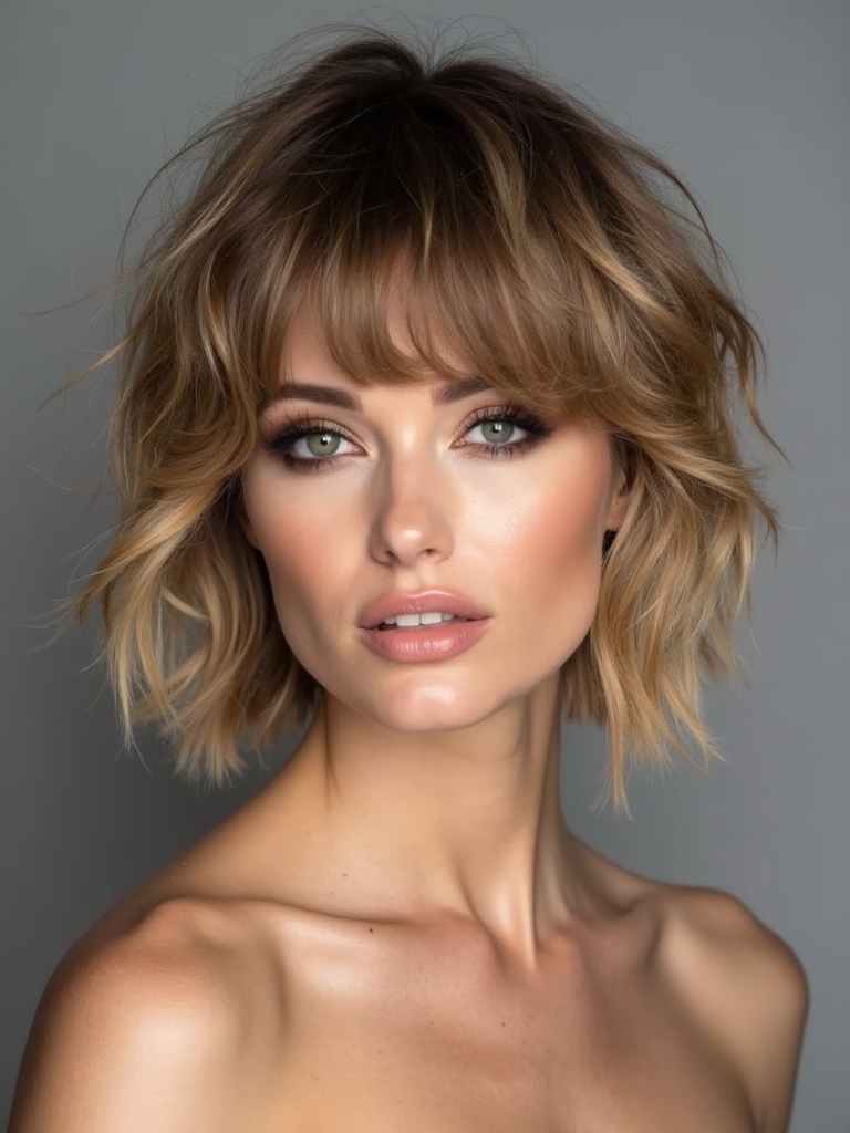 low maintenance textured shag routine