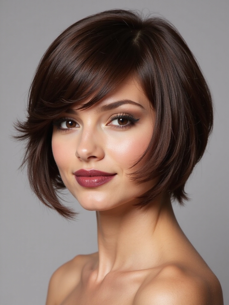 pixie haircut with bangs