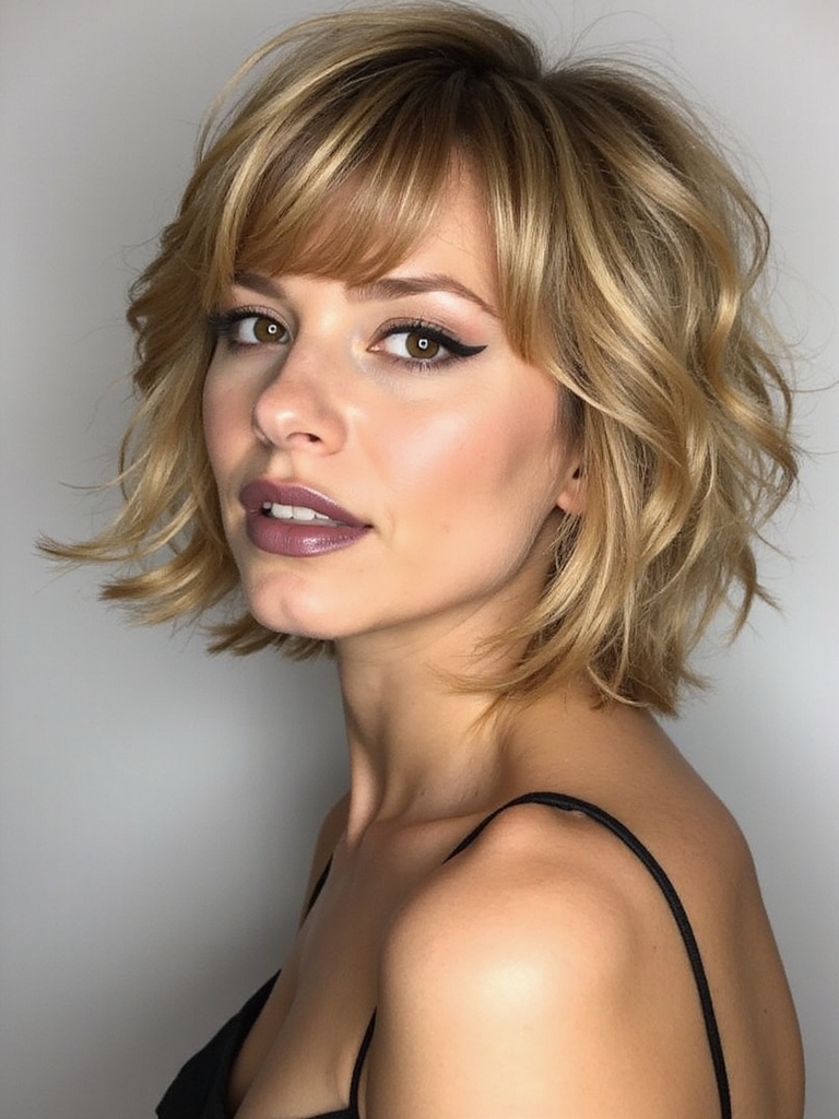 retro inspired short shag styles