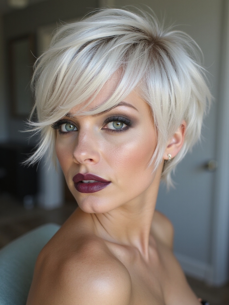 seamless realistic lace front pixie