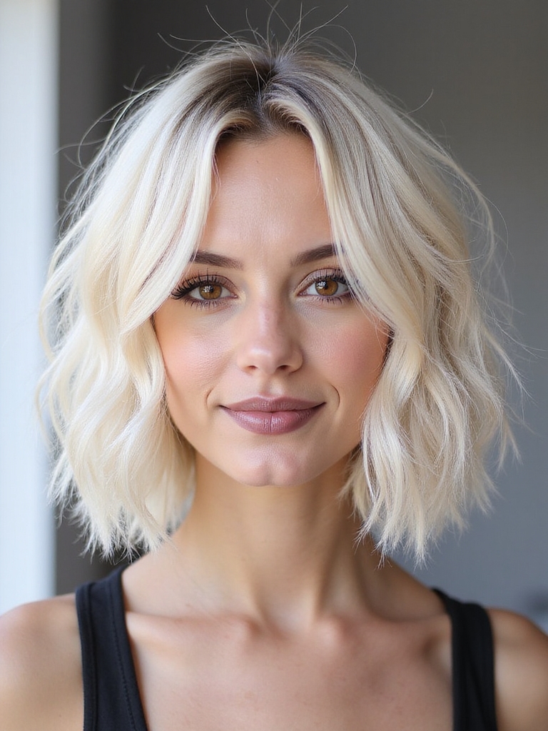 shaggy bob adds volume