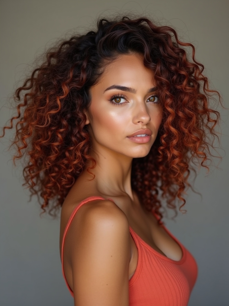 shaggy mullet confident curls