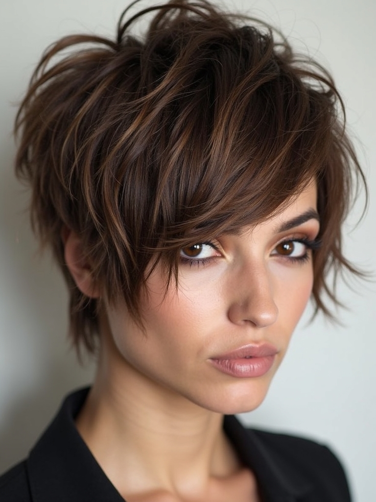 Shaggy wolf cut texture