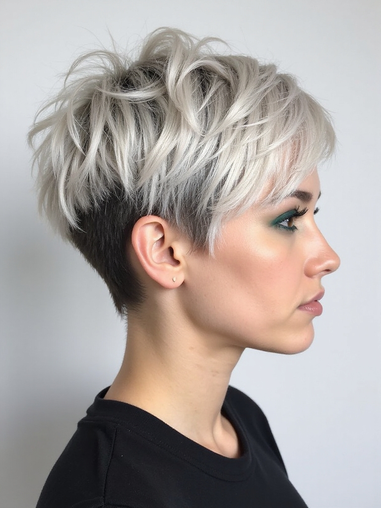 sharp micro fringe pixie