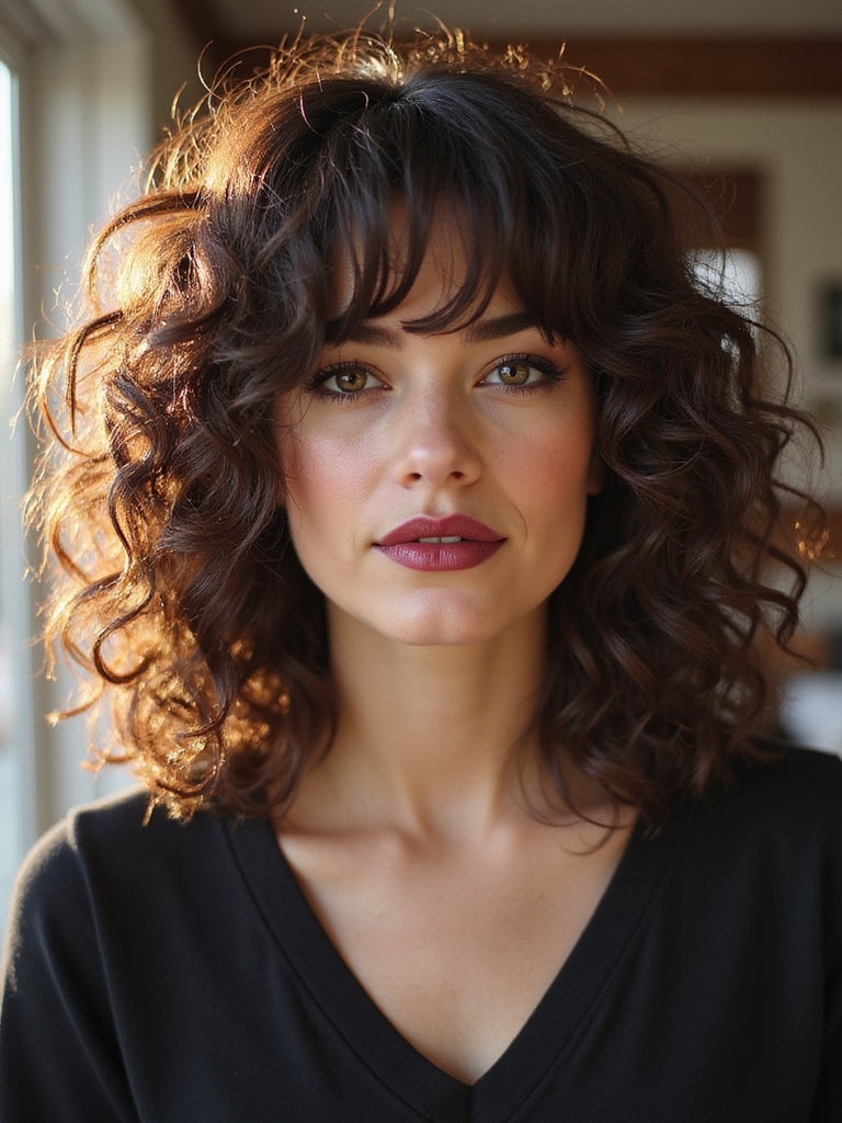 Shattered curly shag