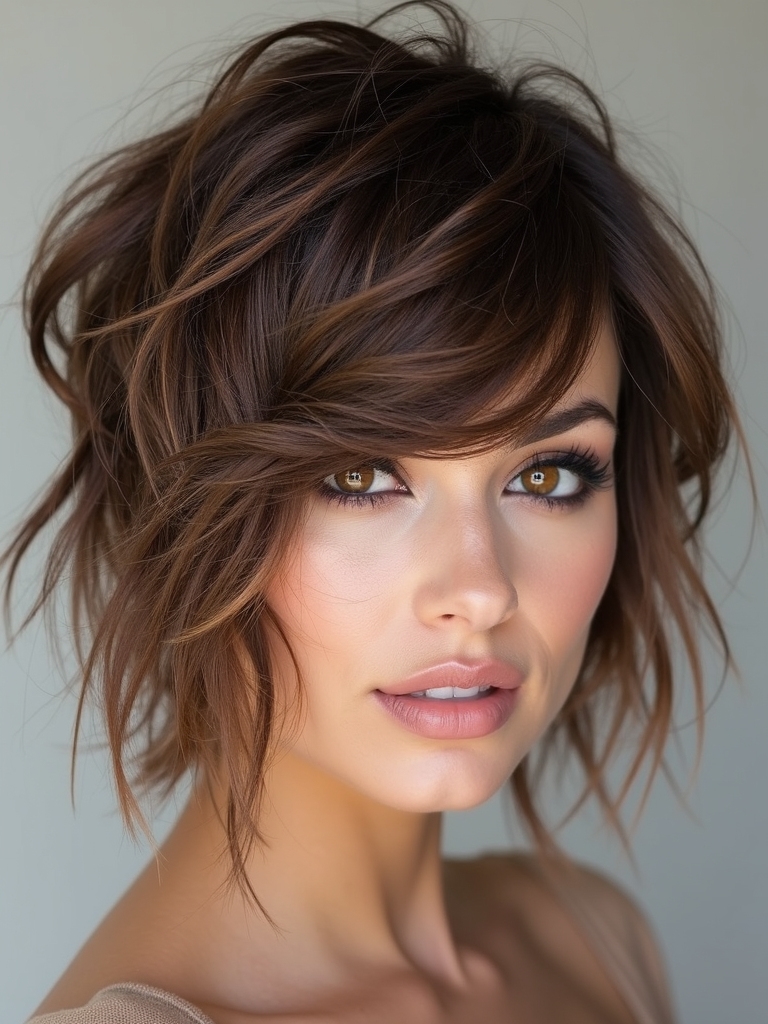 Short wolf cut