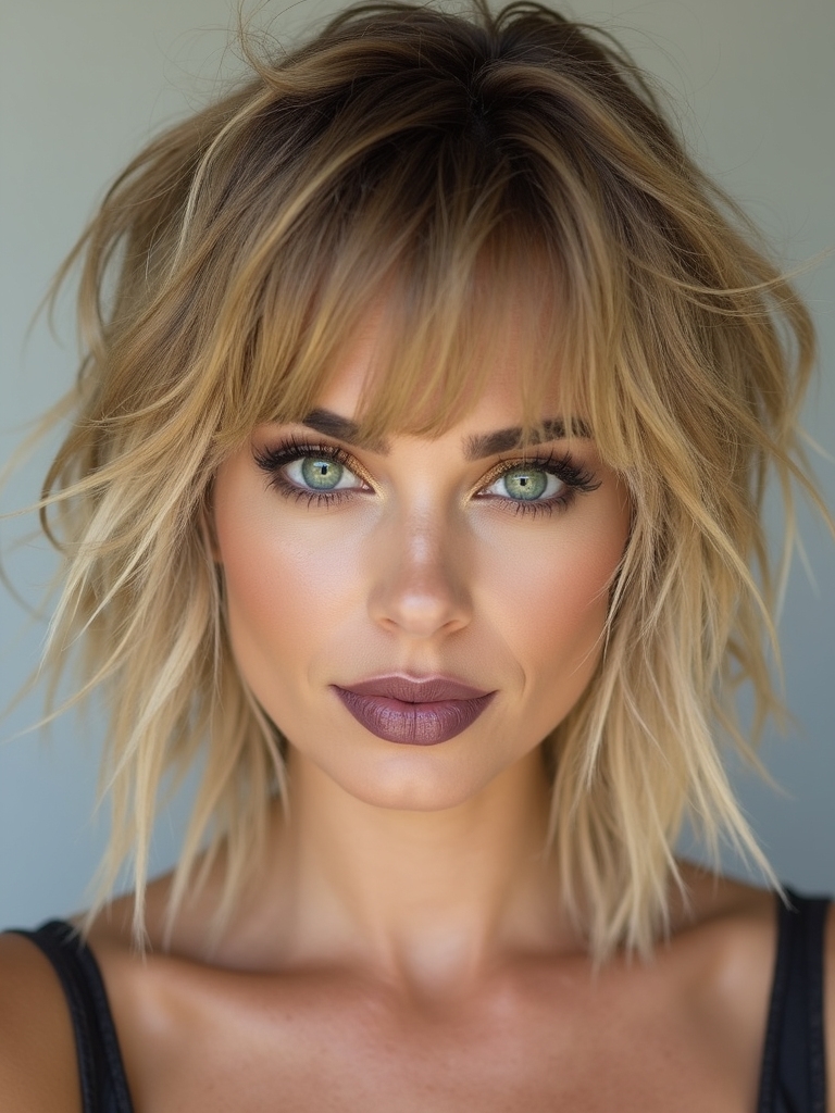 A quick styling routine for a short shag