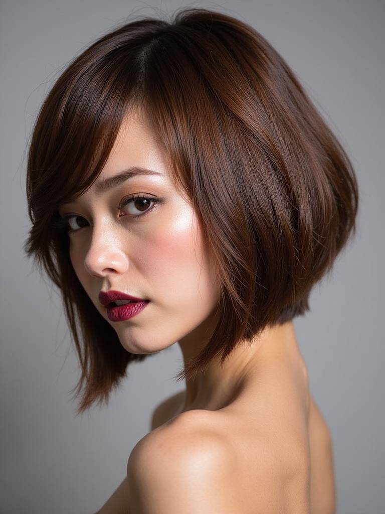 Side-part bob