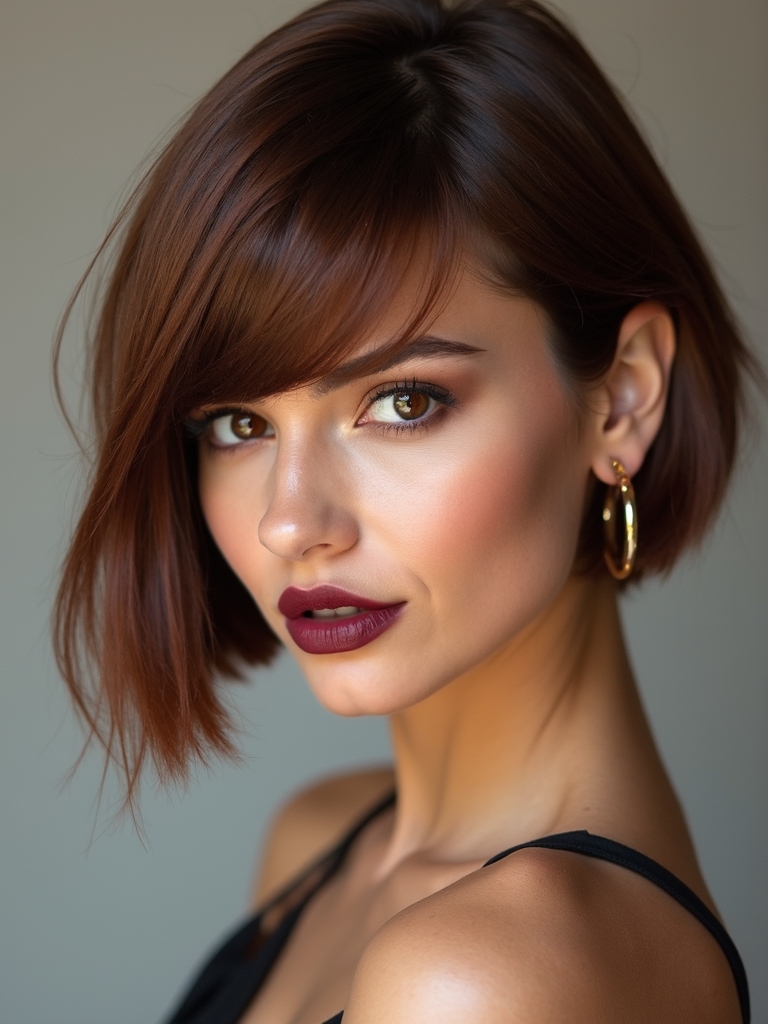 sleek protected flexible short bob