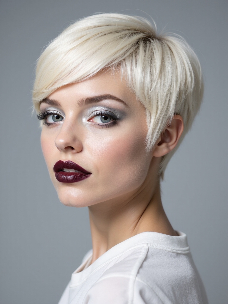 sleek sculpted pixie precision