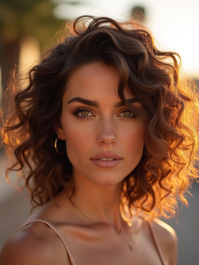 soft layered curly shag