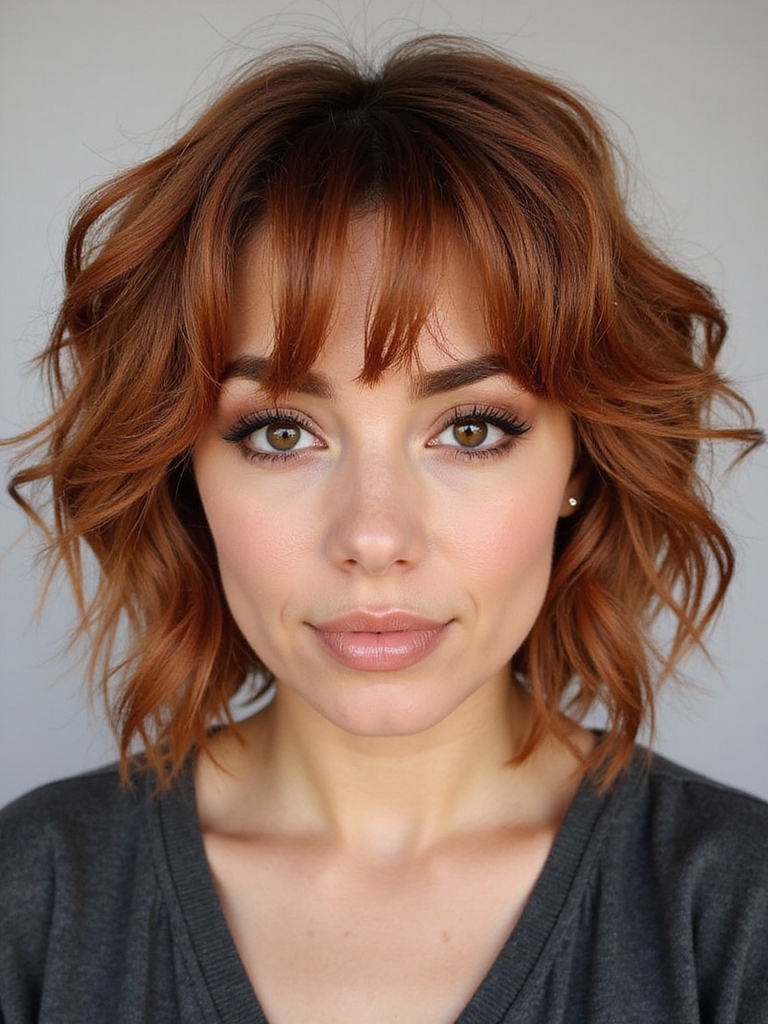 Wavy curl shag