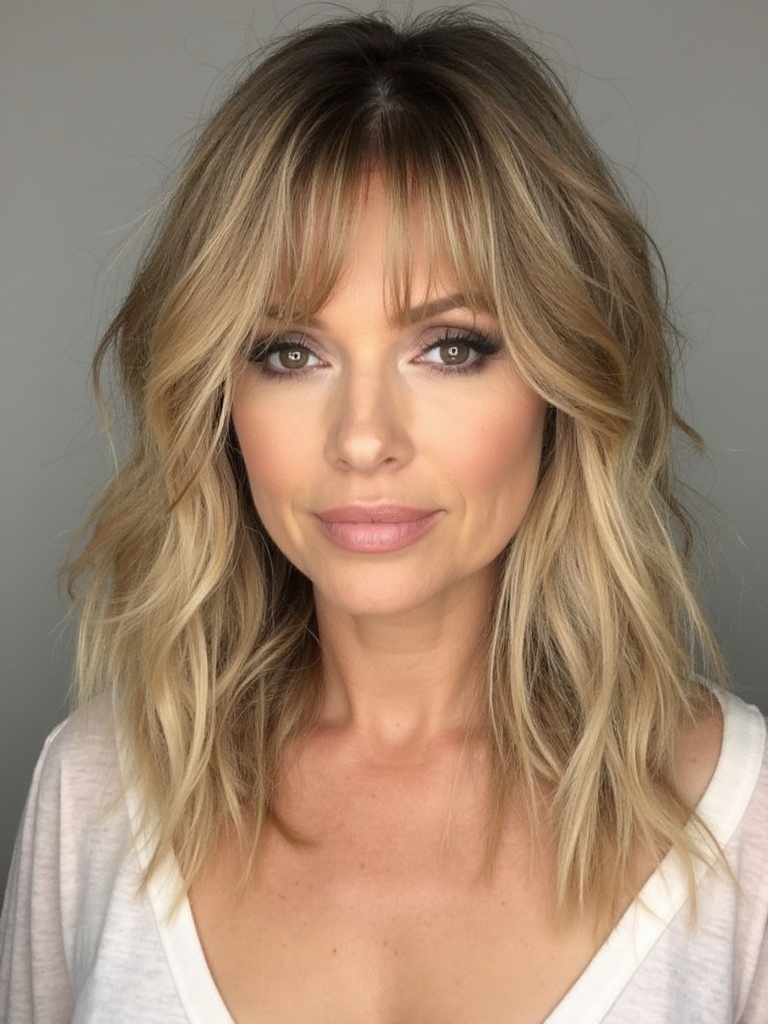 soft shag curtain bangs