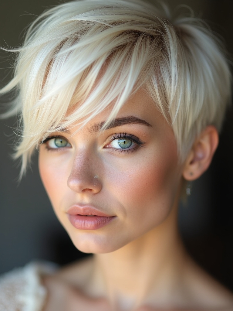 soft side swept pixie fringe