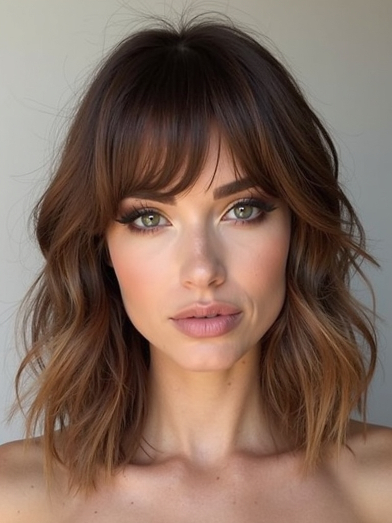 soft wispy curtain bangs