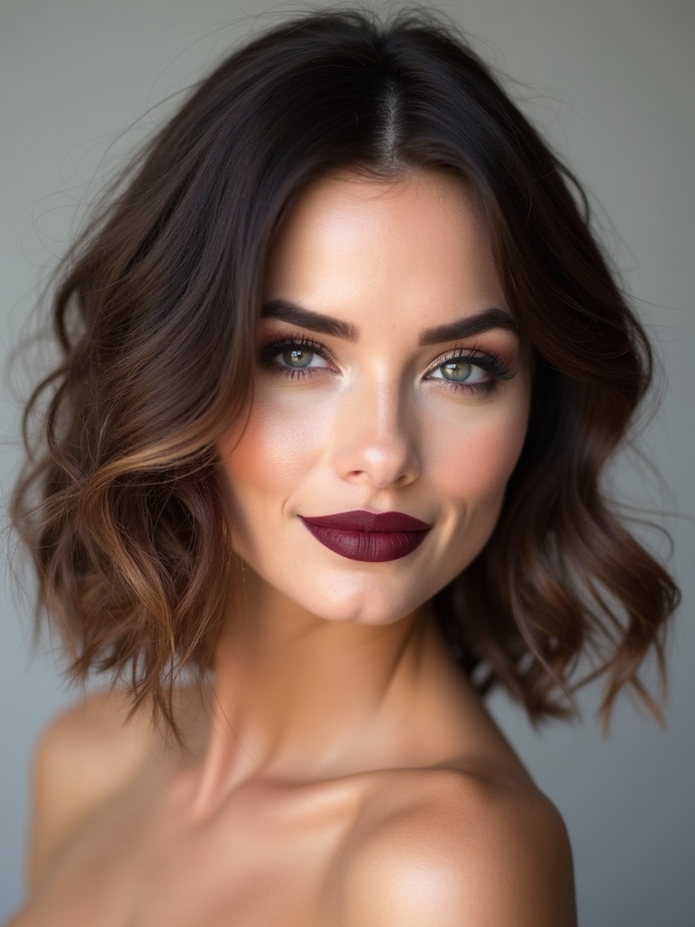 Softly waved Parisian bob